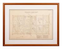 Five Framed Maps Pertaining to Illinois and the Surrounding States