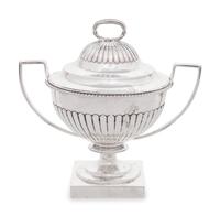 An Edwardian Silver Covered Bowl or Sauce Tureen