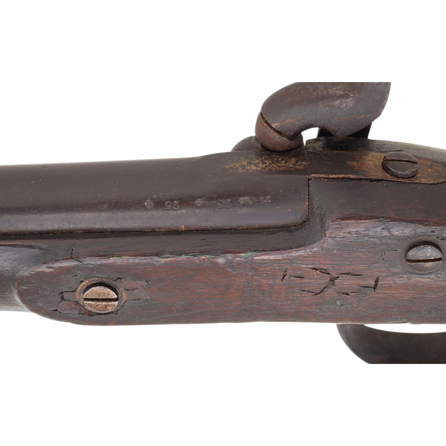 Confederate "A" Marked Cleaned & Repaired British Pattern 1856 Enfield Rifle Dated 1861