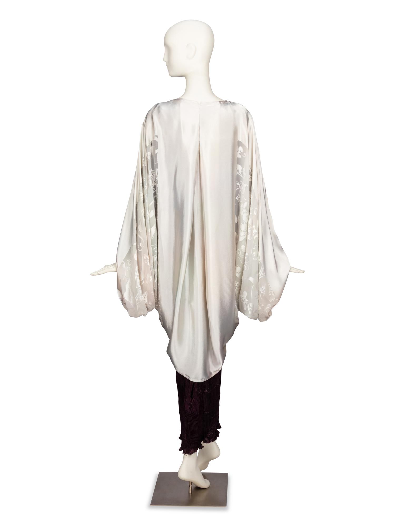 Charles & Patricia Lester, Devoré Topper & Pleated Silk Skirt Ensemble