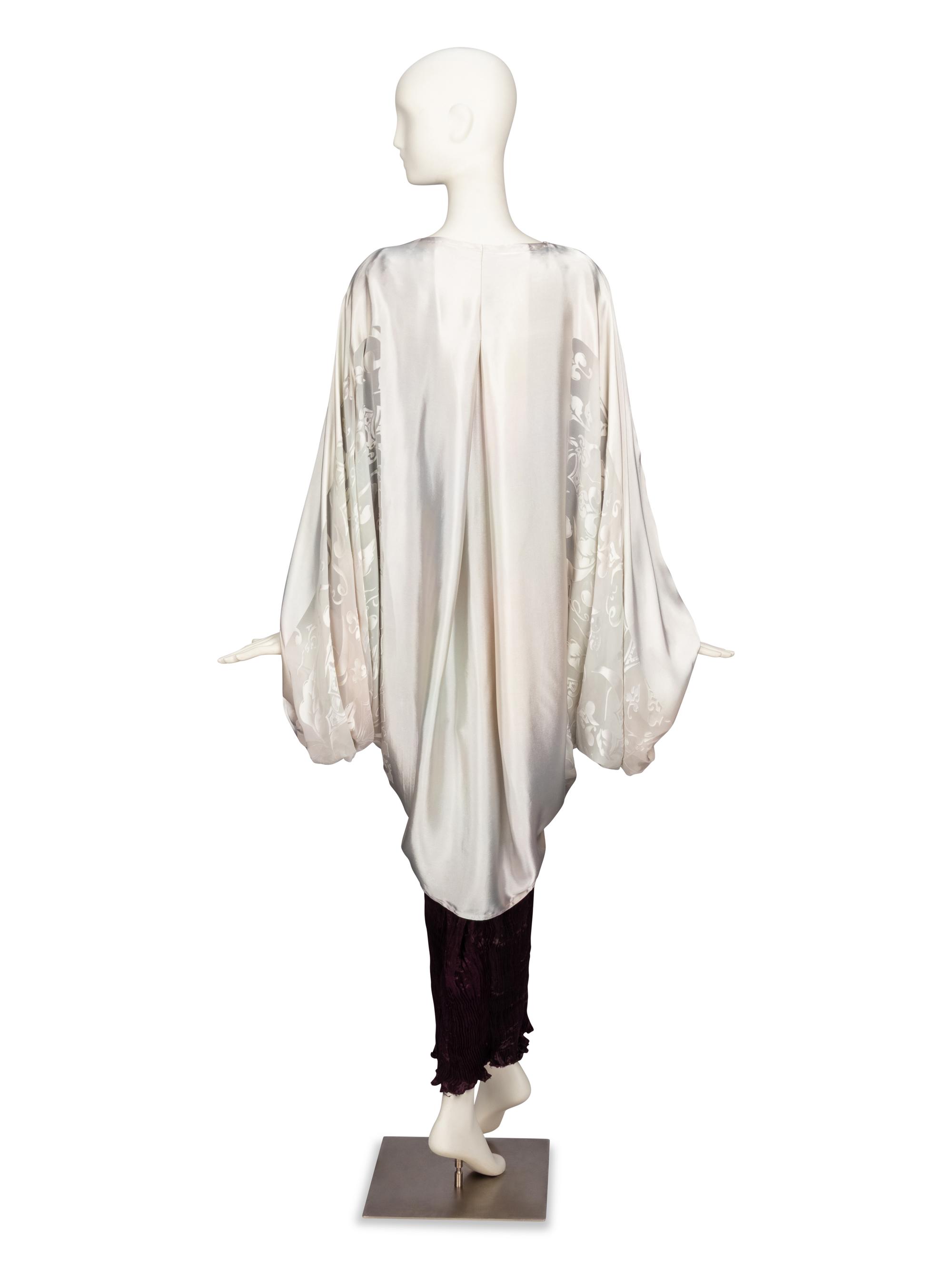 Charles & Patricia Lester, Devoré Topper & Pleated Silk Skirt Ensemble