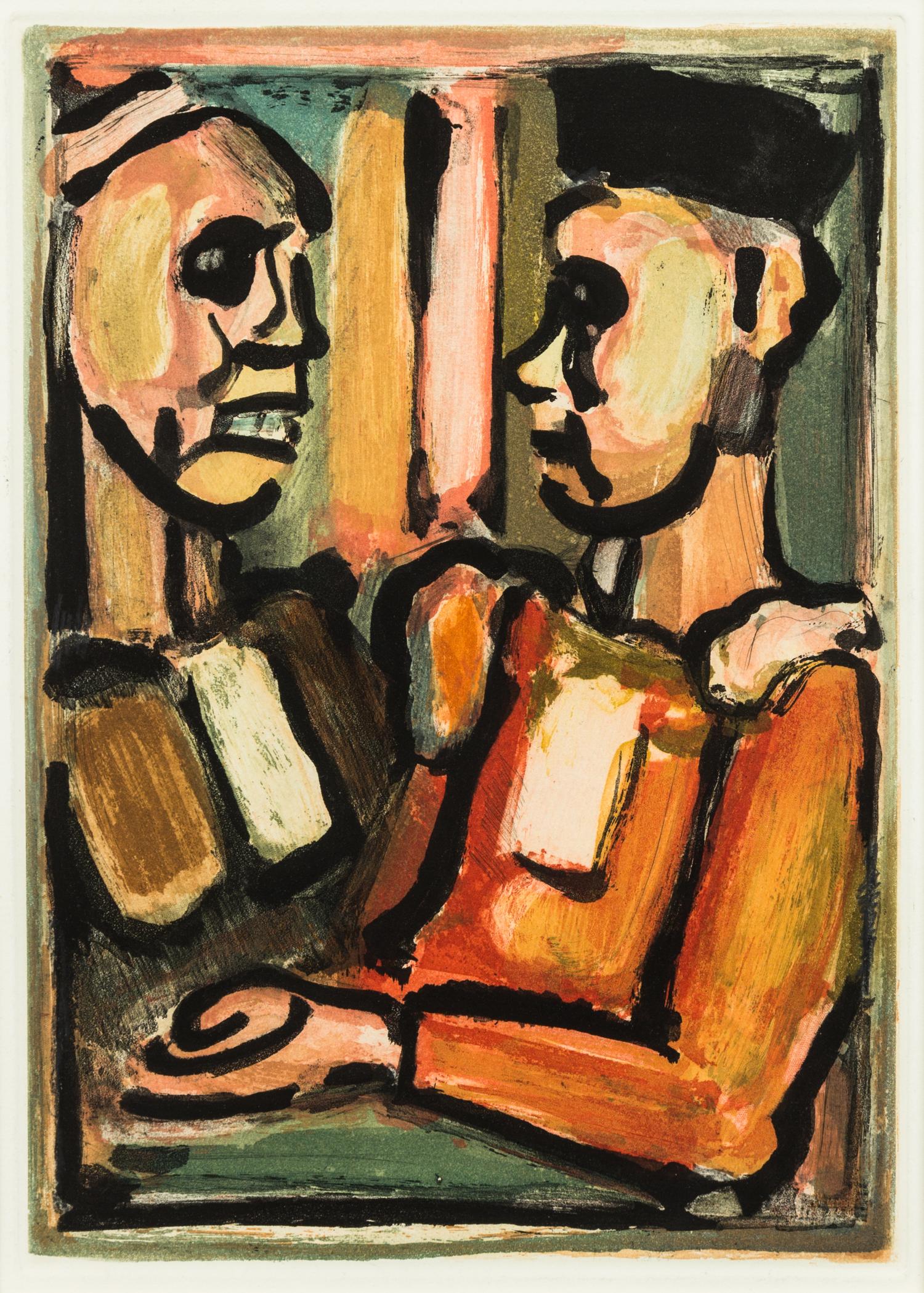 Georges Rouault, (French, 1871-1958), Juges, c. 1936 (from Les fleurs du mal)