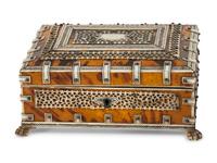Three Anglo-Indian Tortoiseshell Inlaid Boxes