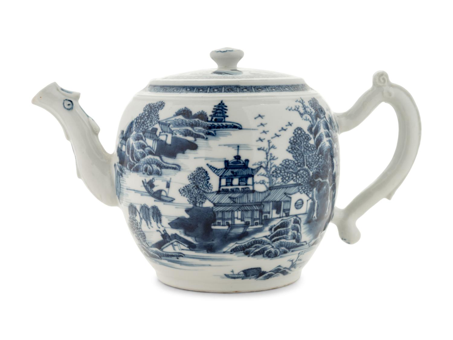 A Delft Porcelain Teapot