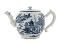 A Delft Porcelain Teapot