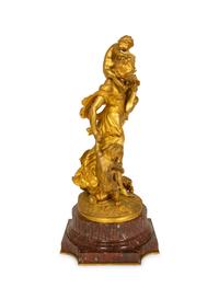 A Gilt Bronze Figural Bacchanalia Group, After Michel Claude Clodion (French, 1738-1814) — 19TH CENTURY