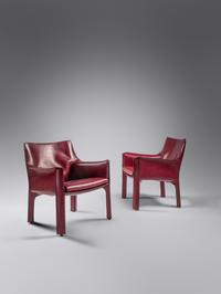 Pair of Cab Lounge Chairs Cassina, Italy