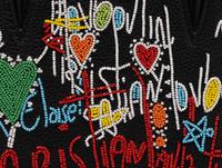 Christian Louboutin, Small Paloma Handbag in Embellished Loubitag Leather