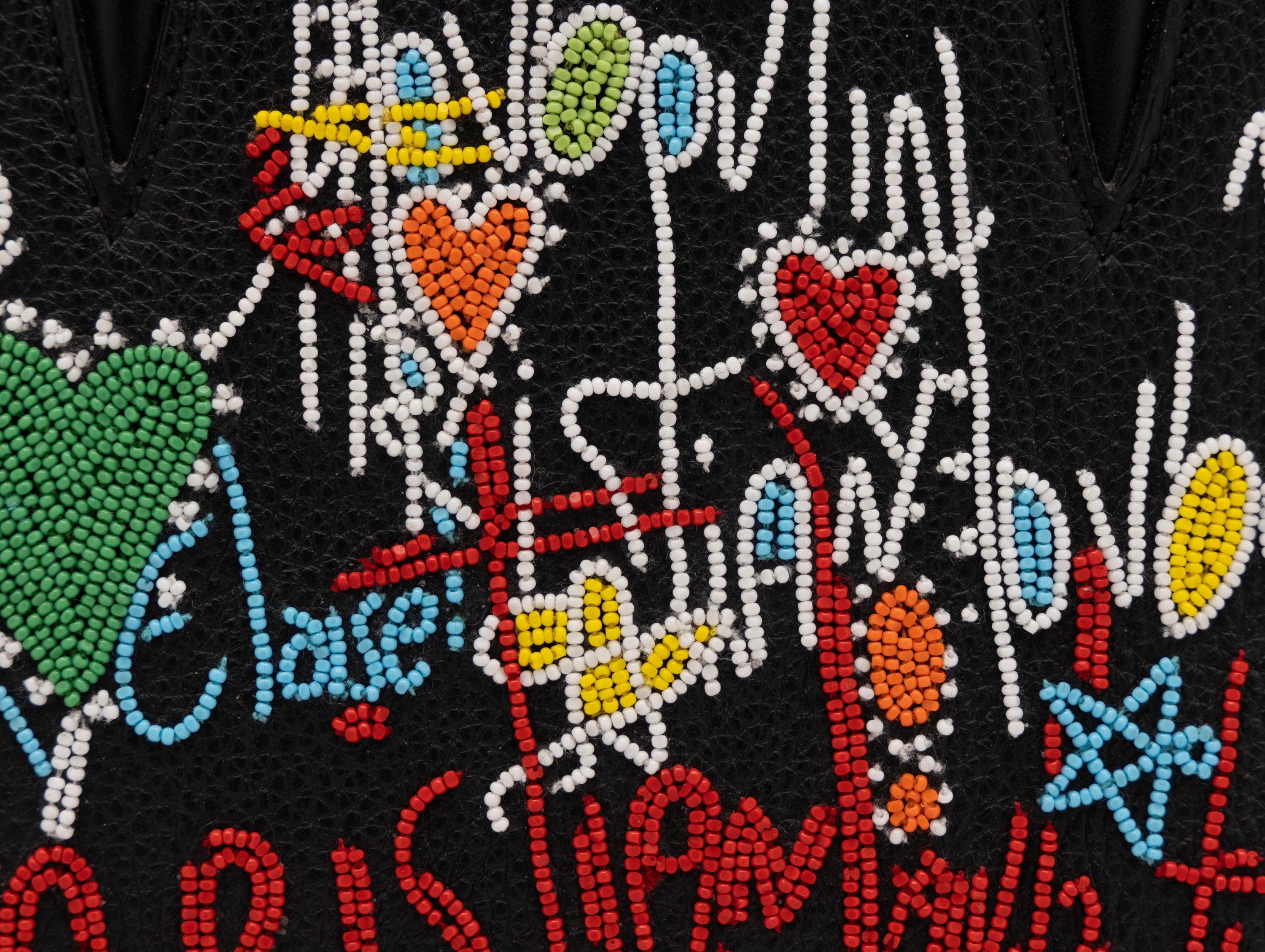 Christian Louboutin, Small Paloma Handbag in Embellished Loubitag Leather