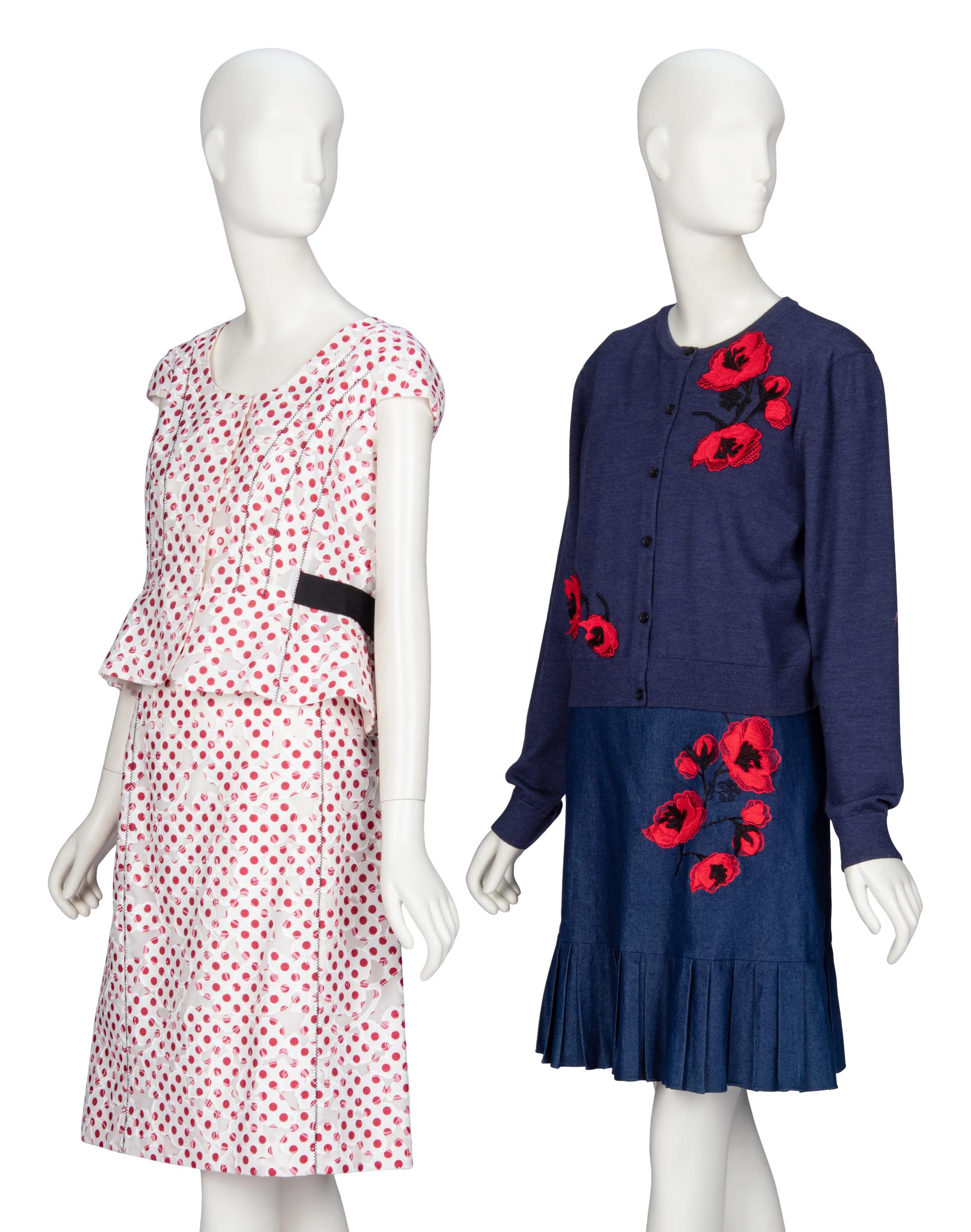 Oscar de la Renta & Carolina Herrera, Two Ensembles