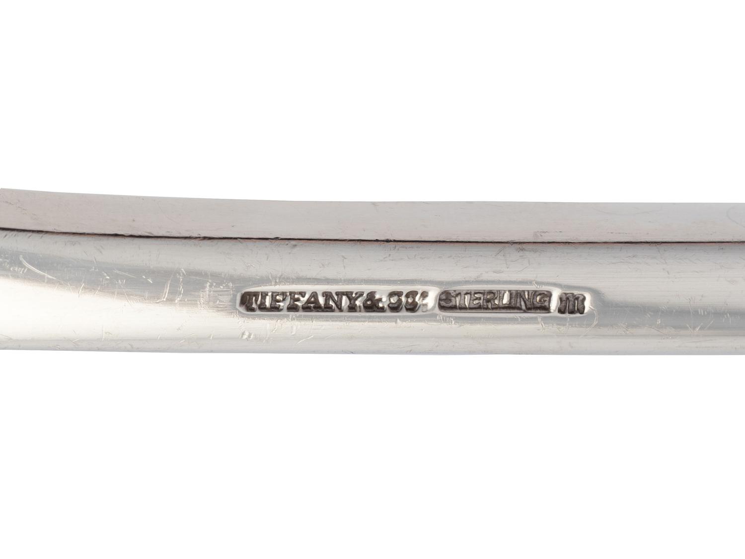 An American Silver Double Pour Ladle