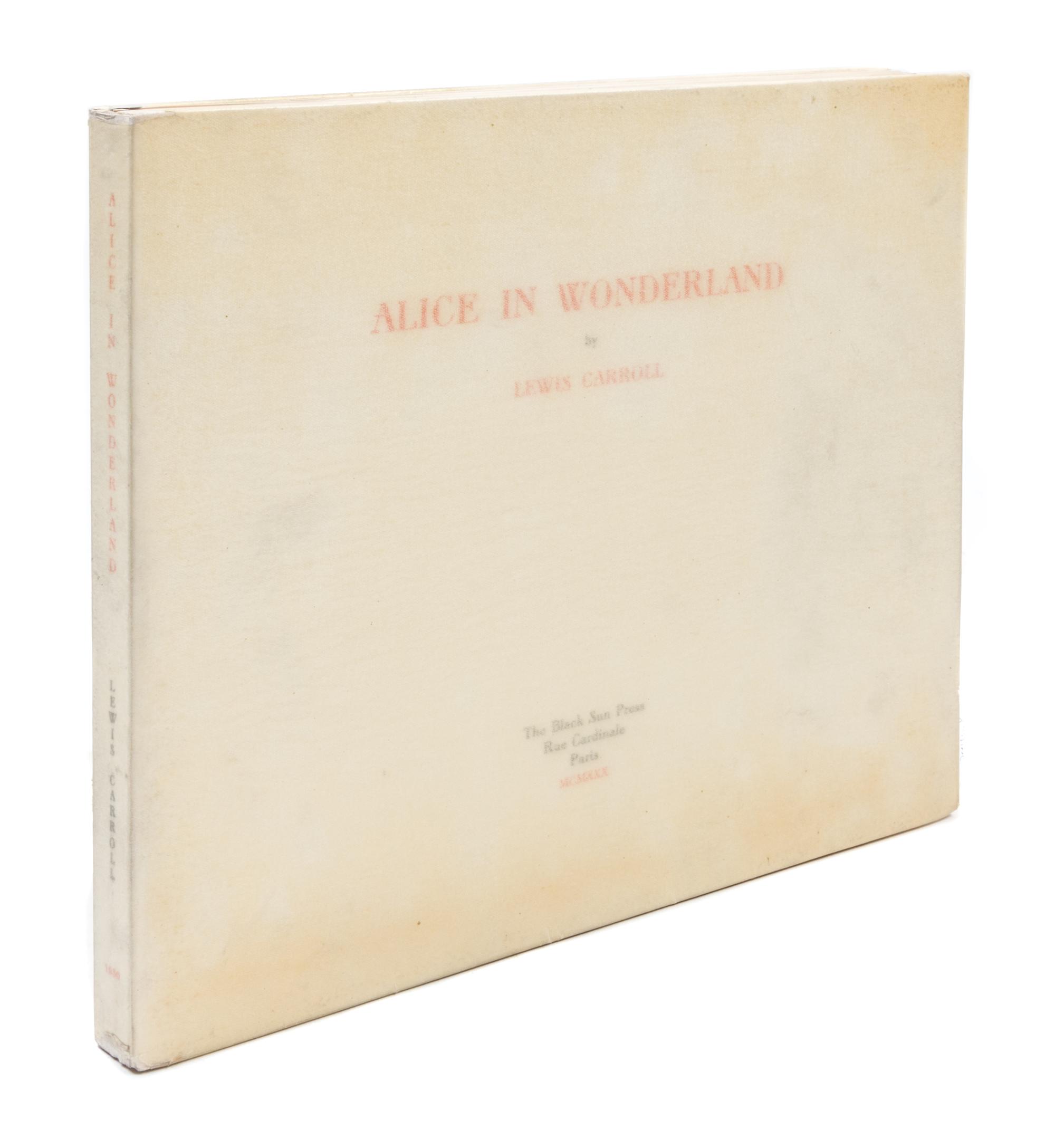 (LAURENCIN, MARIE) CARROLL, LEWIS. Alice in Wonderland. Black Sun Press, 1930.