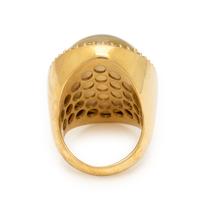 Roberto Coin, Quartz, Diamond, and Yellow Gold Ring