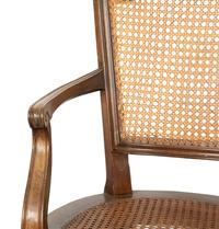 A Pair of Italian Caned Armchairs