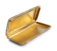 A Russian Shaded Enamel Silver Cigarette Case