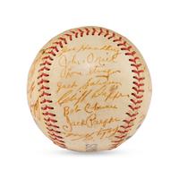 1951 Hollywood Stars Team Signed Baseball