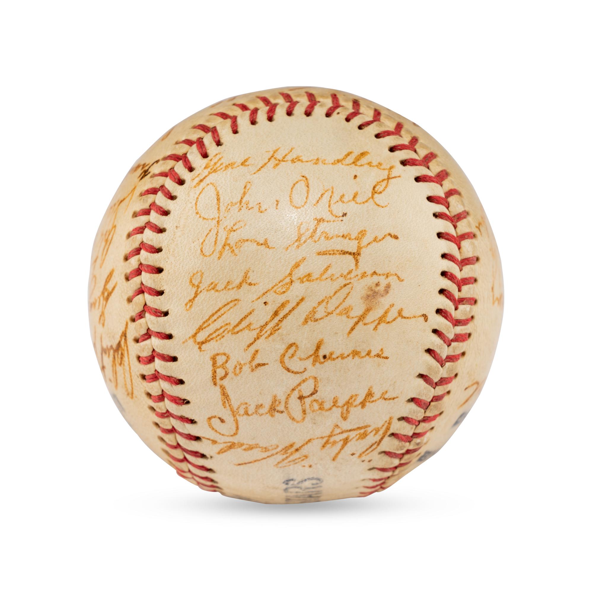 1951 Hollywood Stars Team Signed Baseball