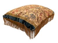 An Embroidered Throw Pillow