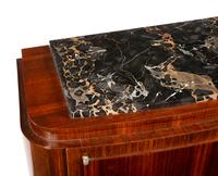 An Art Deco Rosewood Marble-Top Cabinet