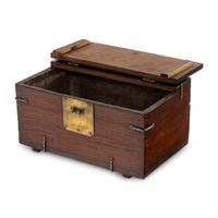 A Korean Brass Mounted Document Box