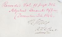POLK, JAMES K. Partially printed document signed. Dated December 24, 1846.