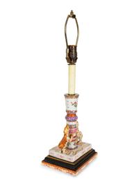 A Chinese Export Porcelain Candlestick