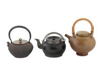 Three Asian Tea Pots