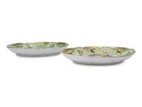 Three Coalport Green-Ground Porcelain Serving Dishes