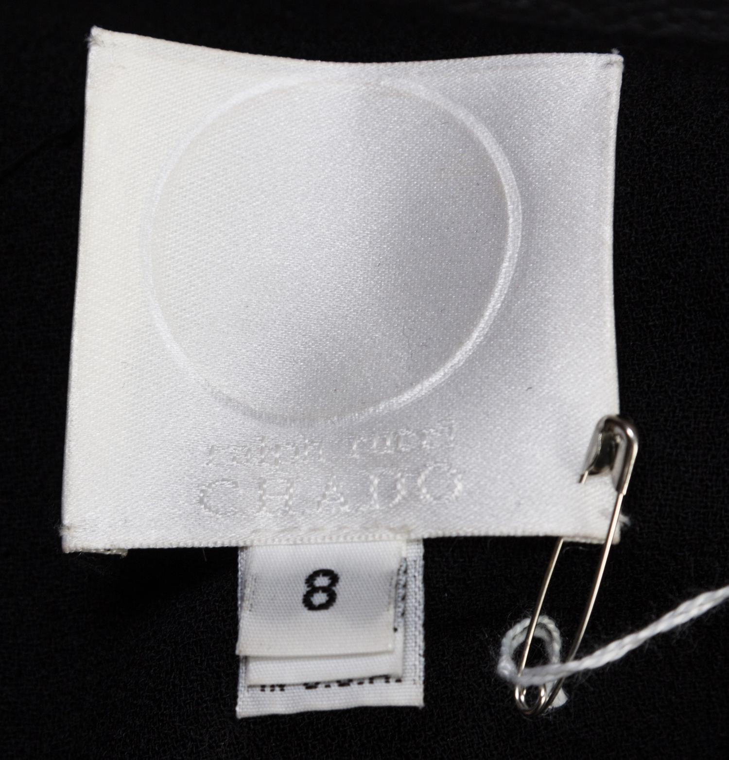 A Ralph Rucci Black Wool Jacket, Size 8.