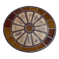 A Tile and Wood Coffee Table by Roger Capron 40.5" W x 36" D x 12" H — France, Circa 1960