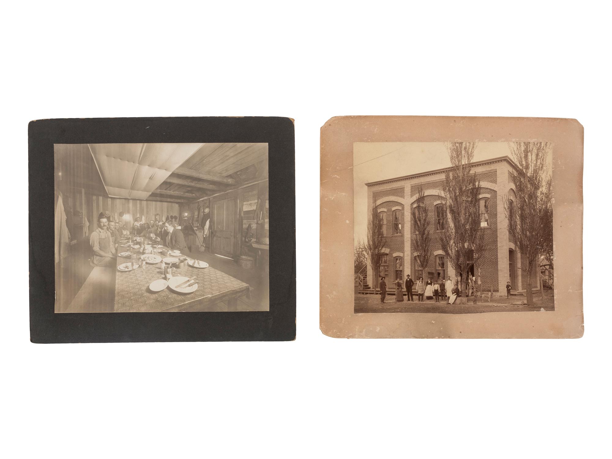 [EARLY PHOTOGRAPHY - OCCUPATIONAL]. A group of photographs of hunters and occupational subjects.