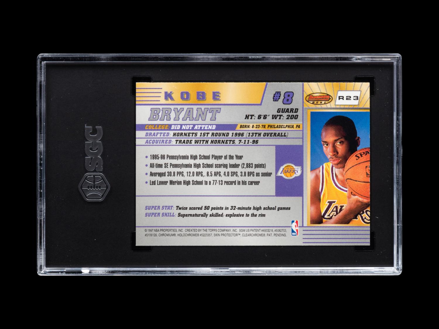 A Group of 1996-97 Bowman's Best Kobe Bryant Rookie Basketball Cards,