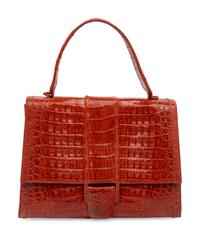 Nancy Gonzalez Rust Crocodile Handbag