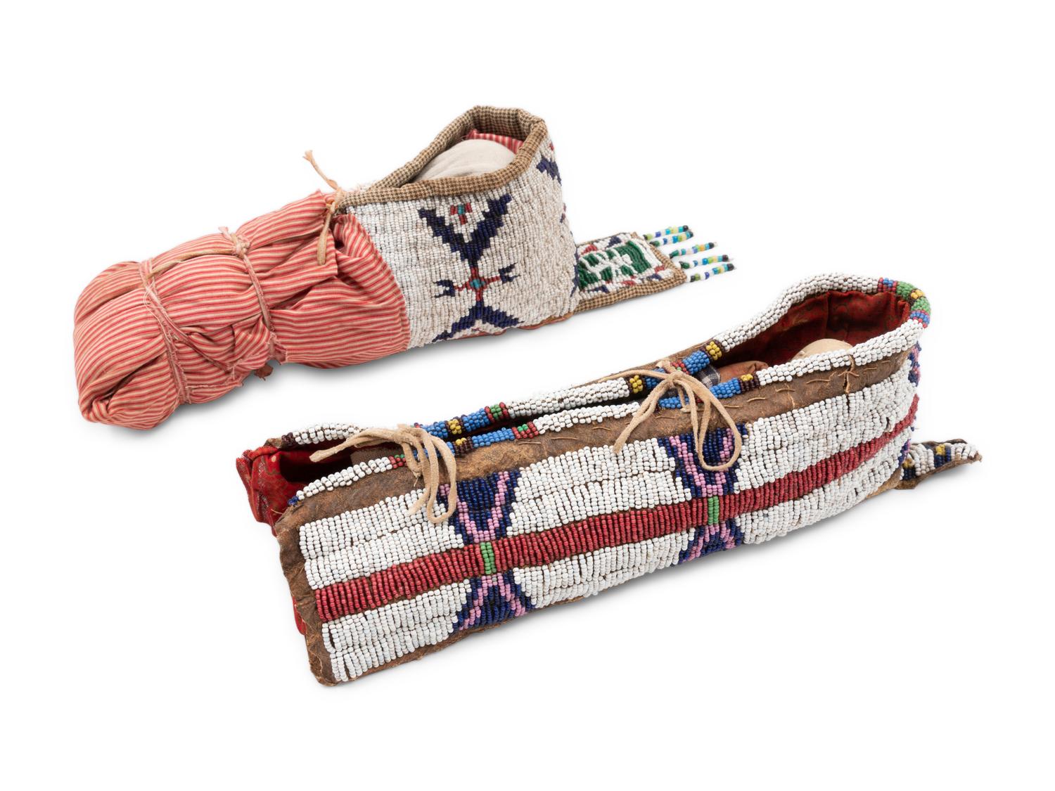 Sioux and Cheyenne Beaded Toy Cradles