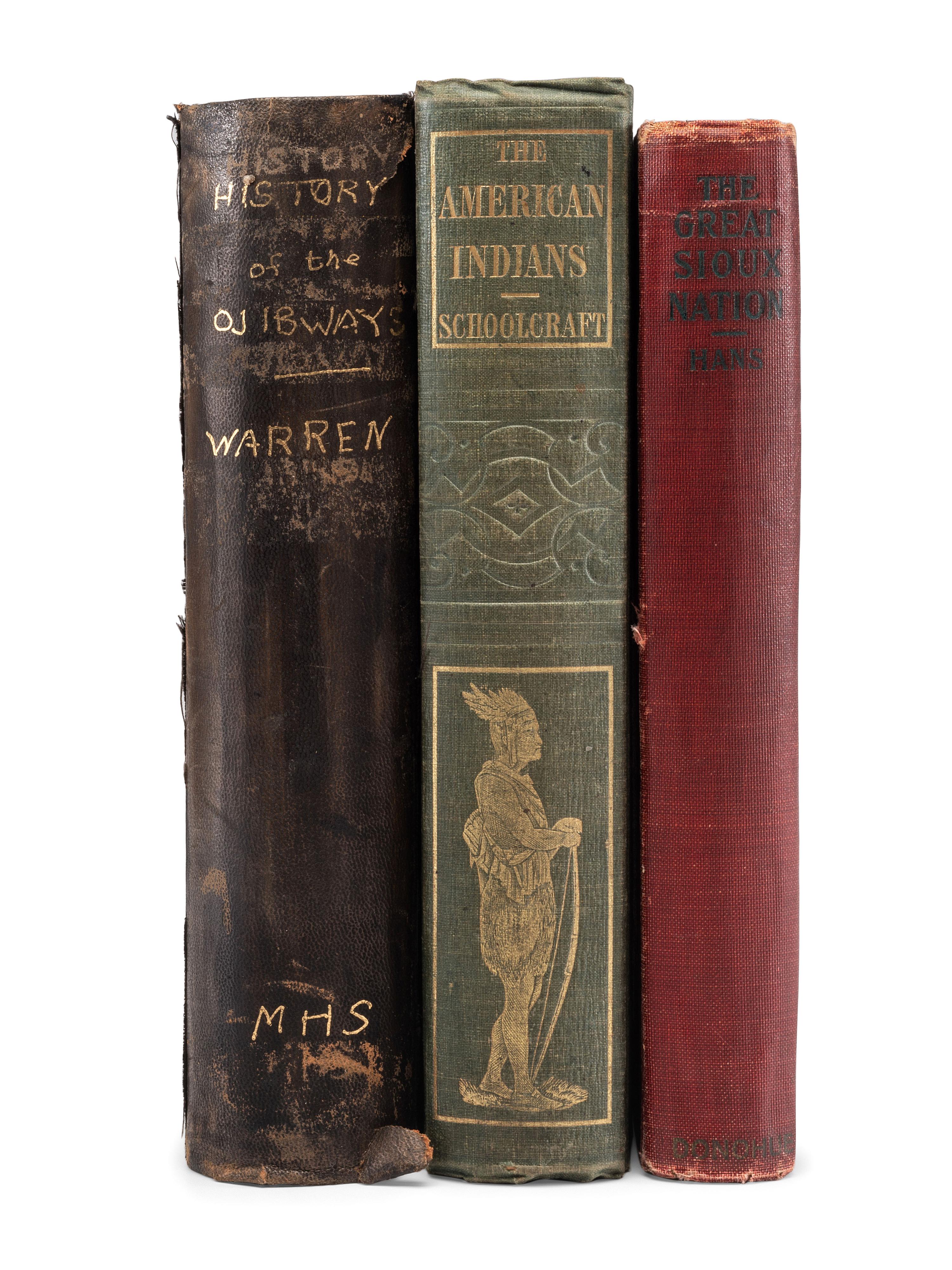 [NATIVE AMERICANS - ETHNOLOGY]. A group of ethnology reports and books regarding the Ojibwe, Sioux, and broad studies of tribes in North and South America, comprising: