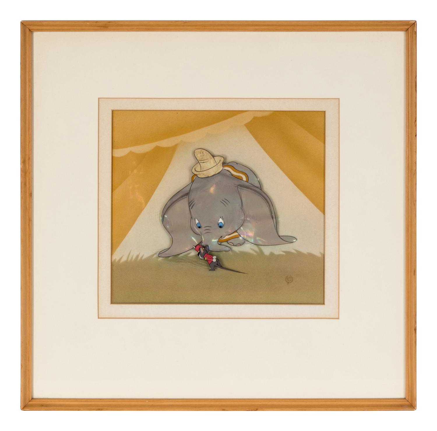 [Children's & Illustrations]. [Disney, Walt] Production Animation Cel from Walt Disney's "Dumbo"