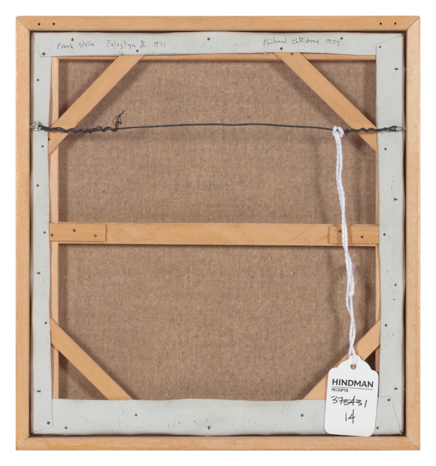 Frank Stella Felszetyn III 1971 , 1974