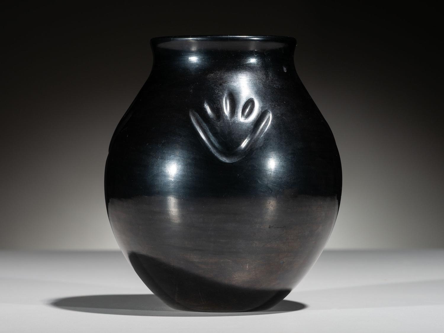 Blackware Pottery Jar September 21, 1976