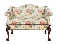 A George III Style Camelback Settee