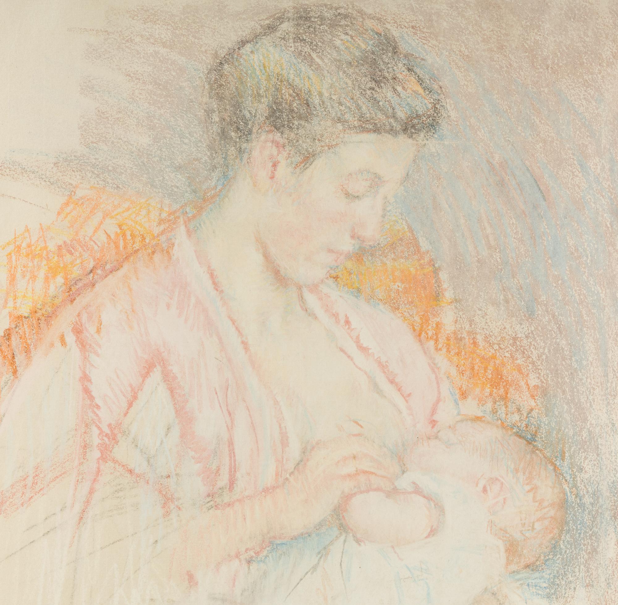 Mother Jeanne Nursing Her child (Profile Left) (No. 3) , c. 1908