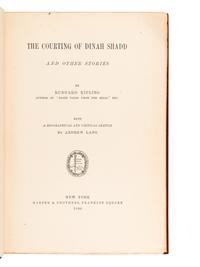 KIPLING, Rudyard (1865-1936). The Courting of Dinah Shadd. New York: Harper & Brothers, 1890.