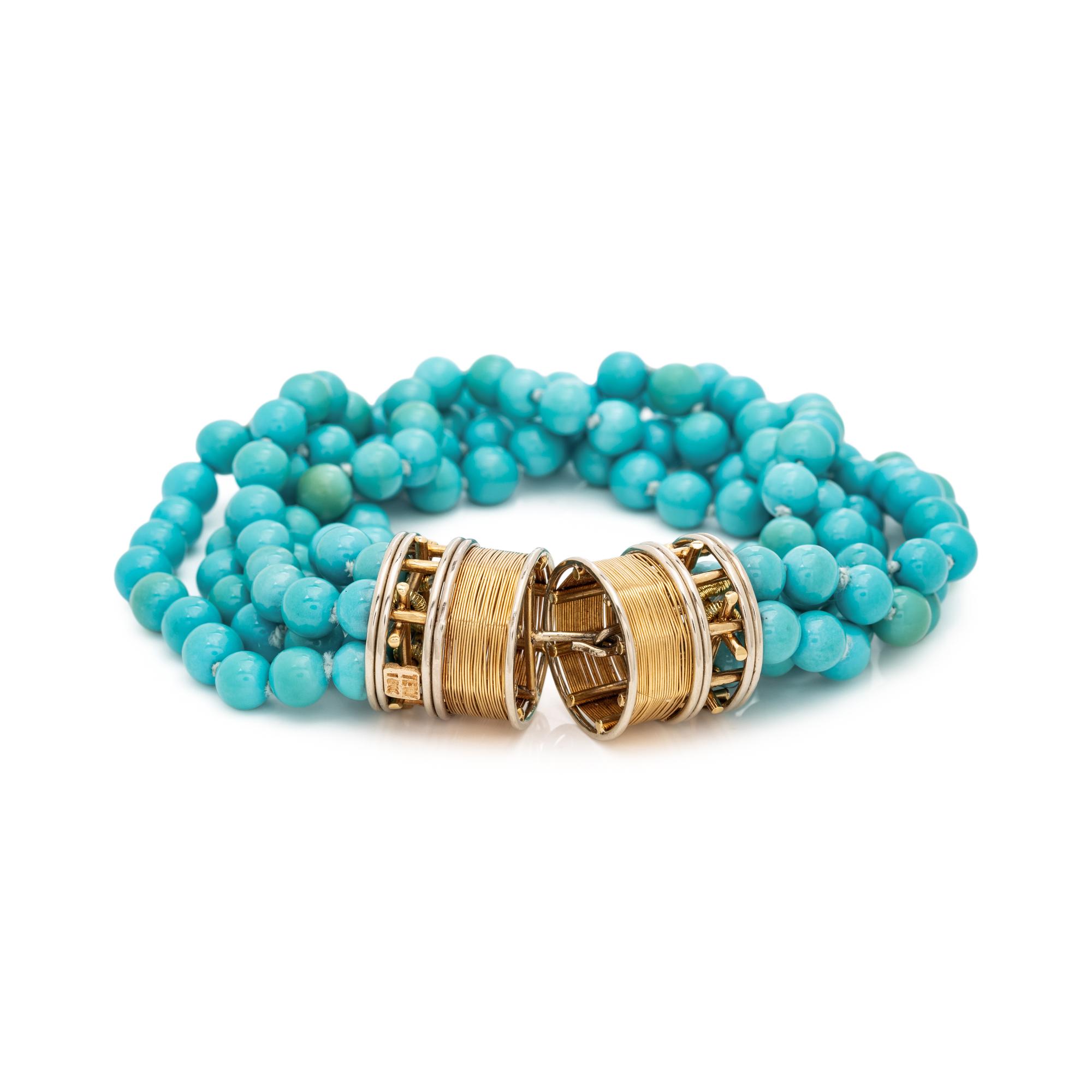 MULTISTRAND TURQUOISE BRACELET