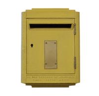 An Iron Mail Box 13.5" W x 9" D x 17.5" H, — France, Circa 1920