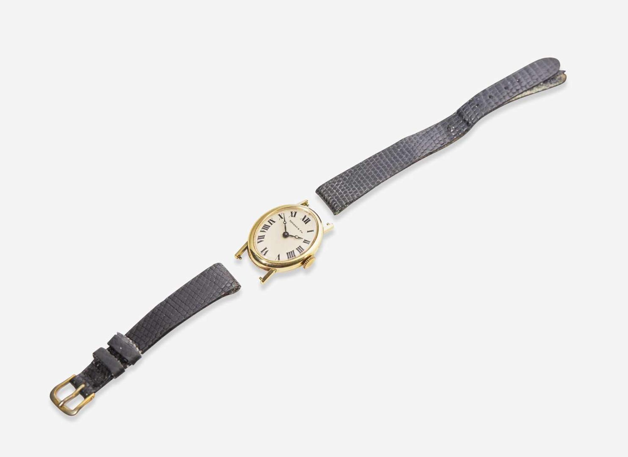 A Ladies 14K Yellow Gold Tiffany & Co. Watch