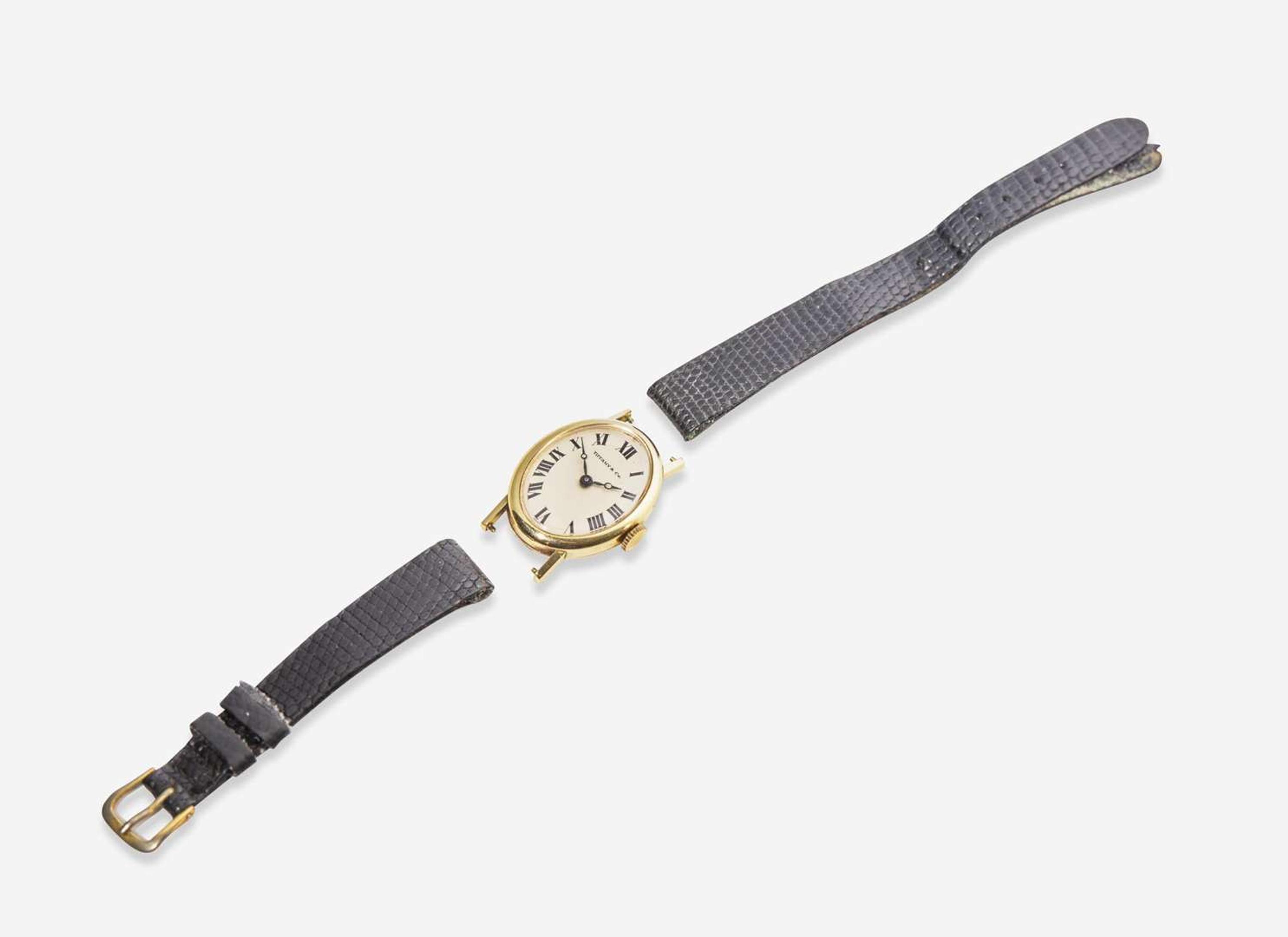 A Ladies 14K Yellow Gold Tiffany & Co. Watch