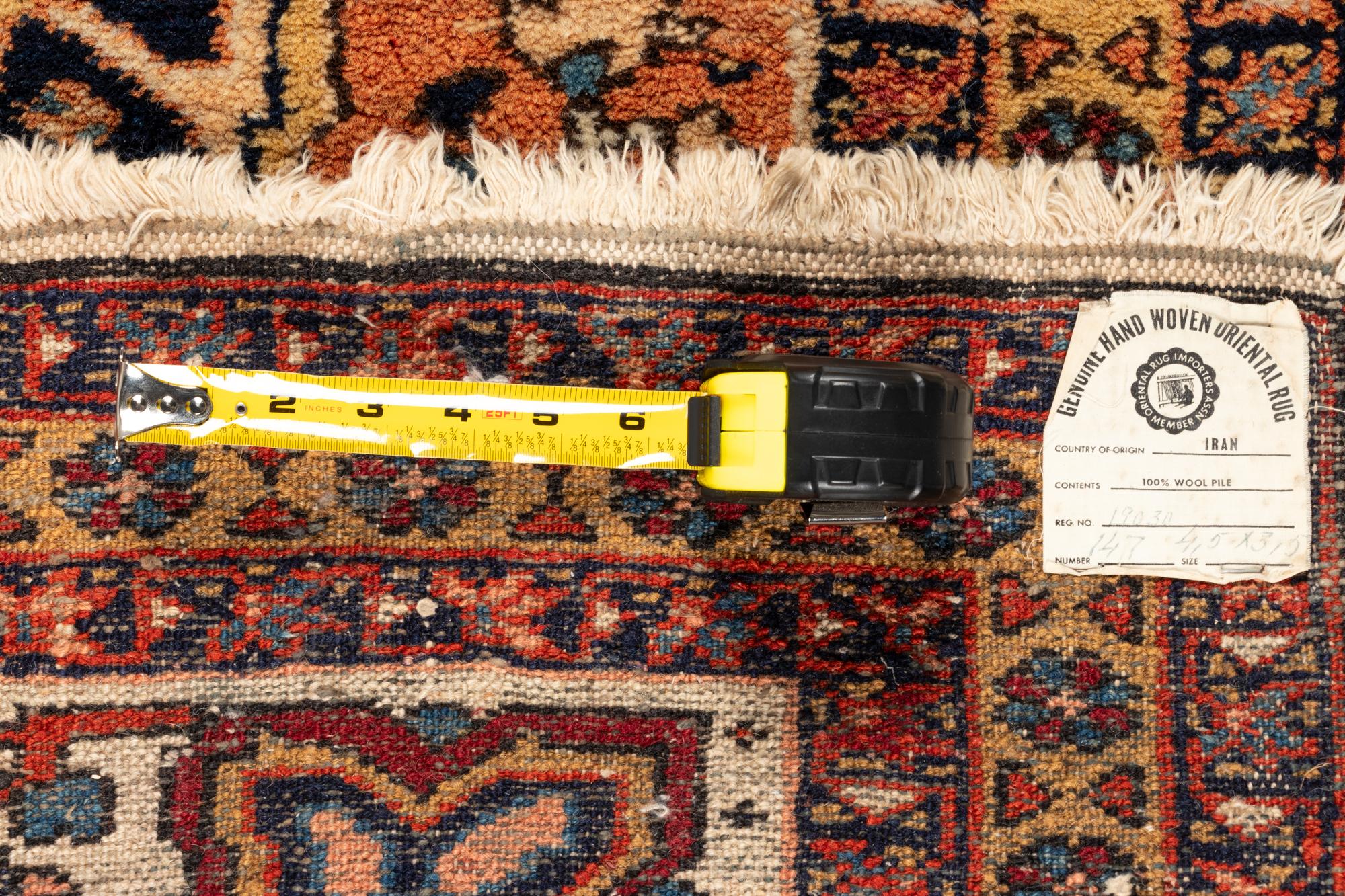 Three Hamadan Wool Rugs and a Heriz Wool Runner