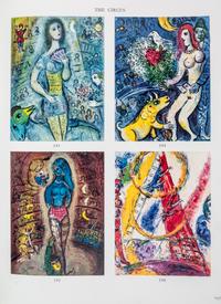 CHAGALL, MARC. The Lithographs of Chagall Volumes III and IV. Cover and frontispiece of both volumes are original lithographs.