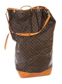 A Louis Vuitton Vintage Monogram Canvas Laundry Bag, 35 x 15 1/2 x 10 inches.