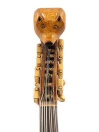 An American Pine 8-String Violin with Carved Bear's Head