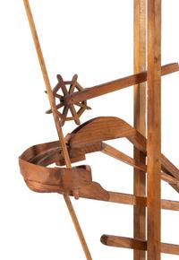 An American Pine Mechanical Marble Whimsy